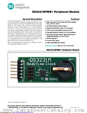DS3231MPMB1 datasheet pdf MAXIM - Dallas Semiconductor