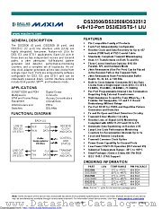 DS32512+ datasheet pdf MAXIM - Dallas Semiconductor