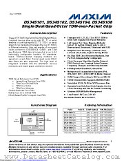 DS34S108GN datasheet pdf MAXIM - Dallas Semiconductor