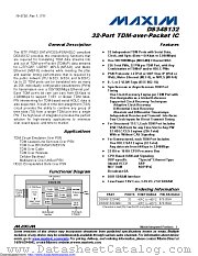 DS34S132GNA2+ datasheet pdf MAXIM - Dallas Semiconductor