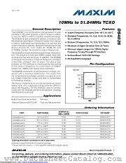 DS4026S+ACN datasheet pdf MAXIM - Dallas Semiconductor