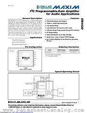DS4420 datasheet pdf MAXIM - Dallas Semiconductor