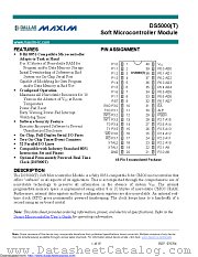 DS5000-32-16+ datasheet pdf MAXIM - Dallas Semiconductor