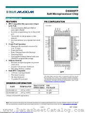 DS5000FP-16+ datasheet pdf MAXIM - Dallas Semiconductor