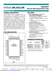DS5002FM-C03 datasheet pdf MAXIM - Dallas Semiconductor