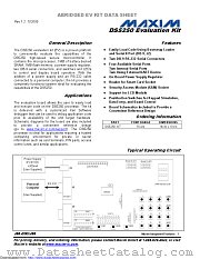 DS5250-KIT datasheet pdf MAXIM - Dallas Semiconductor