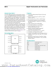DS75U-C1+T&R datasheet pdf MAXIM - Dallas Semiconductor