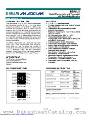 DS75LXS+T&R datasheet pdf MAXIM - Dallas Semiconductor
