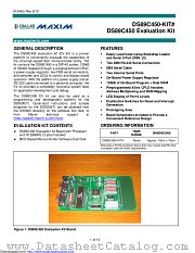 DS89C450-KIT# datasheet pdf MAXIM - Dallas Semiconductor
