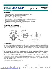 DS9092L+ datasheet pdf MAXIM - Dallas Semiconductor