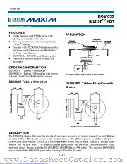 DS9092RG+ datasheet pdf MAXIM - Dallas Semiconductor