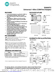 DS9097U-S09# datasheet pdf MAXIM - Dallas Semiconductor