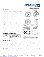 DS9098P-C01+ datasheet pdf MAXIM - Dallas Semiconductor