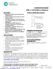 DS9490EVKIT# datasheet pdf MAXIM - Dallas Semiconductor