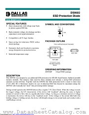 DS9502P+ datasheet pdf MAXIM - Dallas Semiconductor
