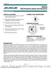 DS9503P+ datasheet pdf MAXIM - Dallas Semiconductor