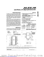 ICL7126CPL+3 datasheet pdf MAXIM - Dallas Semiconductor