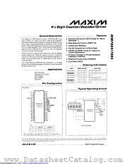 ICM7224IQH-D datasheet pdf MAXIM - Dallas Semiconductor