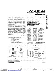 ICM7242MJA datasheet pdf MAXIM - Dallas Semiconductor