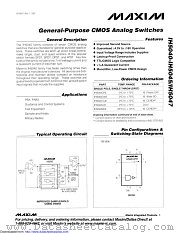 IH5043CPE+ datasheet pdf MAXIM - Dallas Semiconductor