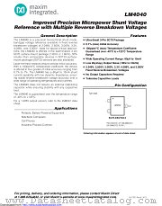 LM4040CEM3-3.0+ datasheet pdf MAXIM - Dallas Semiconductor