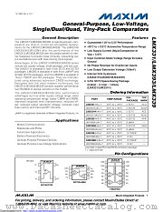 LMX393HAUA+T datasheet pdf MAXIM - Dallas Semiconductor