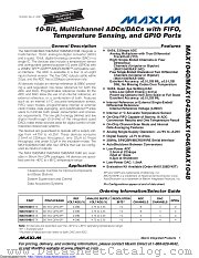 MAX1048BETX+ datasheet pdf MAXIM - Dallas Semiconductor