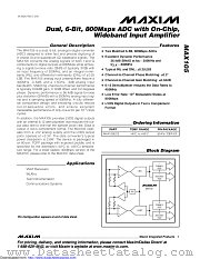 MAX105ECS-D datasheet pdf MAXIM - Dallas Semiconductor