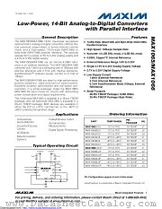 MAX1066BCUP+ datasheet pdf MAXIM - Dallas Semiconductor