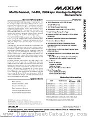 MAX1068ACEG+ datasheet pdf MAXIM - Dallas Semiconductor
