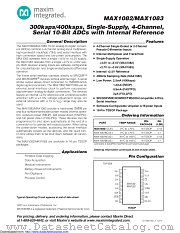 MAX1082BCUE+ datasheet pdf MAXIM - Dallas Semiconductor