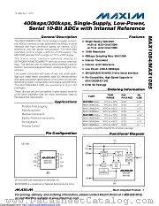 MAX1085ACSA+ datasheet pdf MAXIM - Dallas Semiconductor