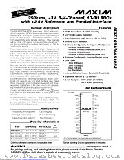 MAX1093BEEG+ datasheet pdf MAXIM - Dallas Semiconductor