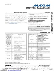MAX11014EVKIT+ datasheet pdf MAXIM - Dallas Semiconductor