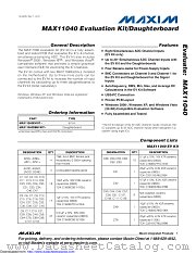 MAX11040DBEVKIT datasheet pdf MAXIM - Dallas Semiconductor
