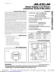 MAX1108EUB+T datasheet pdf MAXIM - Dallas Semiconductor