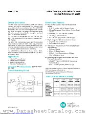 MAX11150EUB+ datasheet pdf MAXIM - Dallas Semiconductor