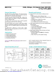 MAX11163EUB+ datasheet pdf MAXIM - Dallas Semiconductor
