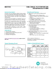 MAX11164 datasheet pdf MAXIM - Dallas Semiconductor