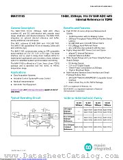 MAX11165EVC+ datasheet pdf MAXIM - Dallas Semiconductor