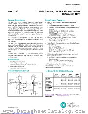 MAX11167ETC+ datasheet pdf MAXIM - Dallas Semiconductor