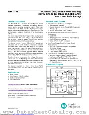 MAX11190ATE+T datasheet pdf MAXIM - Dallas Semiconductor