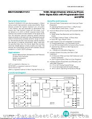 MAX11213 datasheet pdf MAXIM - Dallas Semiconductor