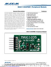 MAX11205PMB1# datasheet pdf MAXIM - Dallas Semiconductor