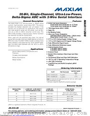 MAX11208AEUB+T datasheet pdf MAXIM - Dallas Semiconductor