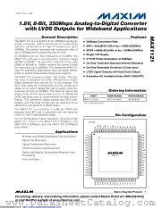 MAX1121EGK+D datasheet pdf MAXIM - Dallas Semiconductor