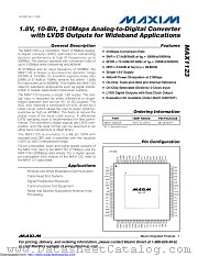 MAX1123EGK+TD datasheet pdf MAXIM - Dallas Semiconductor
