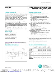 MAX11262 datasheet pdf MAXIM - Dallas Semiconductor