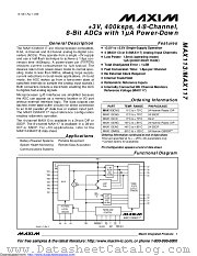 MAX113CAG+T datasheet pdf MAXIM - Dallas Semiconductor