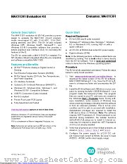 MAX11301EVKIT datasheet pdf MAXIM - Dallas Semiconductor